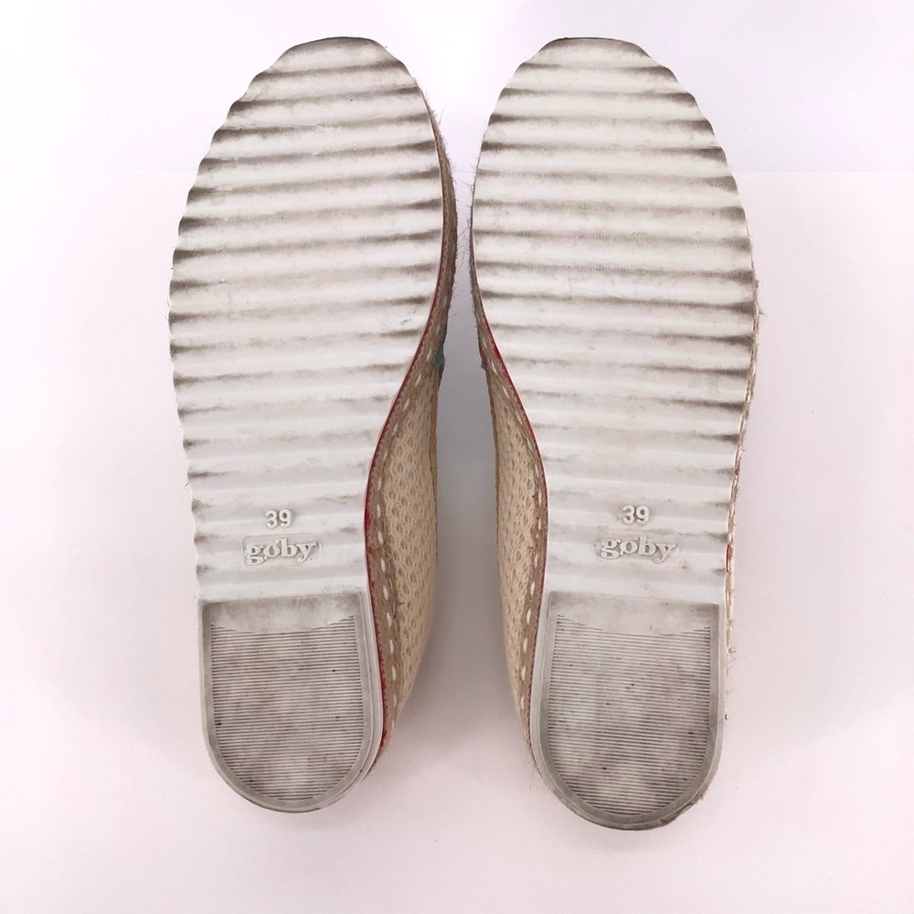 Goby Strawberry Print Espadrille Slip On Shoes Size 39 US 9 - Picture 9 of 10